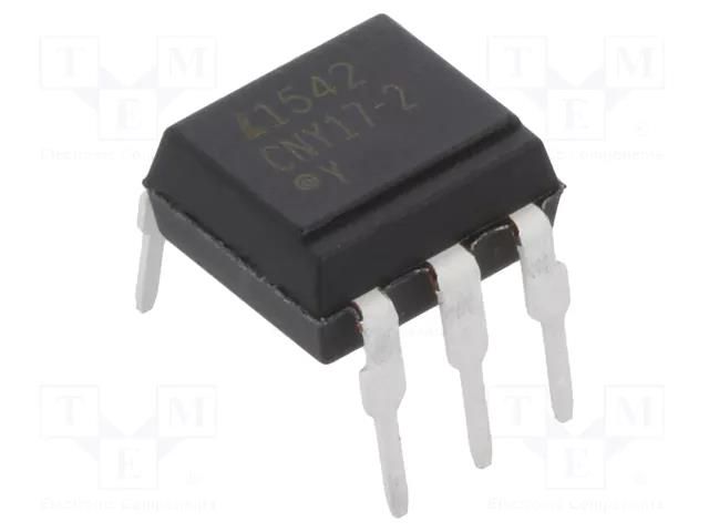 Optocoupler; THT; Ch: 1; OUT: transistor; Uinsul: 5kV; Uce: 70V; DIP6 LITEON CNY17-2-L