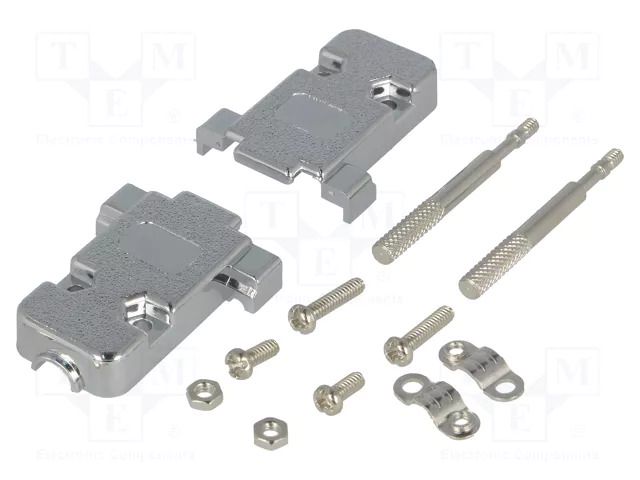 Enclosure for connectors: D-Sub; D-Sub 9pin,D-Sub HD 15pin ENCITECH CCOV09SCLMP