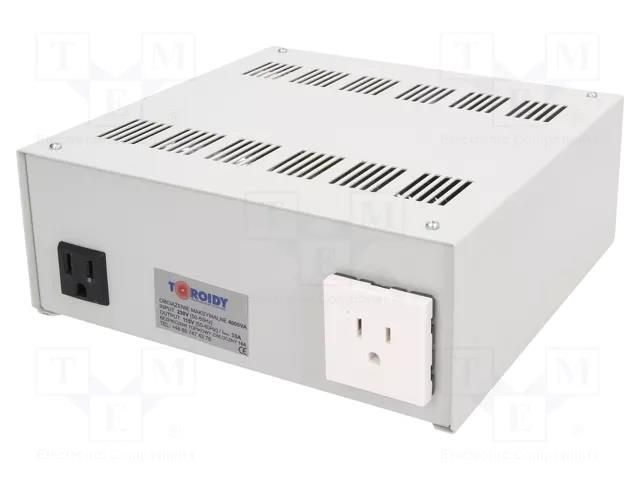 Autotransformer; 230VAC; Power: 4000VA; Usec.1: 115V TOROIDY ATS4000VA-U-UMS