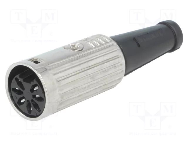 Connector: DIN; plug; female; PIN: 7; 270°; straight; for cable; 34V DELTRON 600-0700