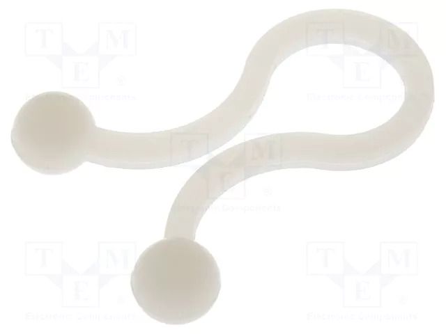 Cable clips; 7.6÷10.2mm; polyamide; natural; Cable P-clips ESSENTRA RI-TL-350-01