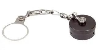 DUST COVER W/CHAIN & RING, SIZE 8, ALUM MS3181-8NA