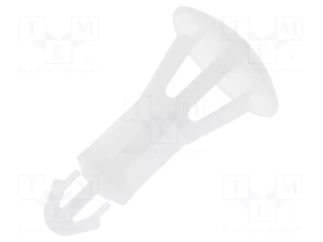 Assembly stud; polyamide; L: 11mm; snap fastener; natural; UL94V-2 FIX&FASTEN FIX-RCG-11