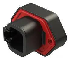 AUTOMOTIVE CONNECTOR, 4POS, RCPT, BLACK ATP15-4P-BM01BLK