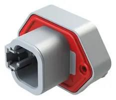AUTOMOTIVE CONNECTOR, 4POS, RCPT, GREY ATP15-4P-BM04GRY