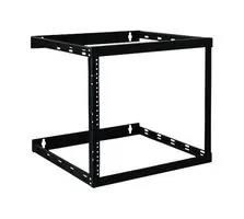 OPEN FRAME RELAY RACK, 8U, BLK SRWO8U22