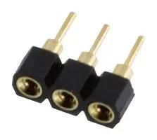 SIP SOCKET, GOLD, 3POS, 2.54MM, TH XR2C-0311-N