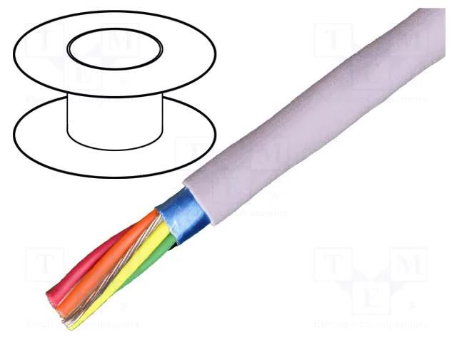 Wire; EcoCable Mini; 3x26AWG; unshielded; 300V; 30.5m; Cu; stranded ALPHA WIRE 78013-SL005