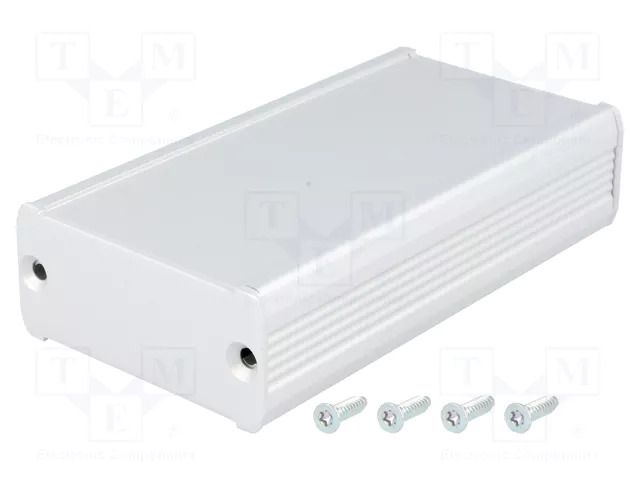 Enclosure: with panel; TUF; X: 55mm; Y: 100mm; Z: 25mm; aluminium FISCHER ELEKTRONIK TUF-55-25-100-ME