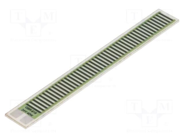 Resistor: thick film; heating; glued; 14.4Ω; 40W; 76.2x9.53x1mm TELPOD GBR619-24-40-2