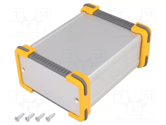 Enclosure: with panel; FR; X: 91mm; Y: 100mm; Z: 53.5mm; aluminium FISCHER ELEKTRONIK FR-80-42-100-ME