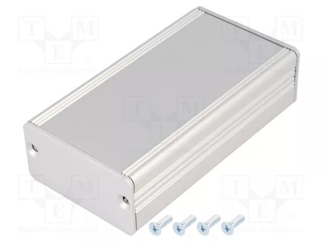 Enclosure: with panel; AKG; X: 55mm; Y: 100mm; Z: 28mm; aluminium FISCHER ELEKTRONIK AKG-55-28-100-ME