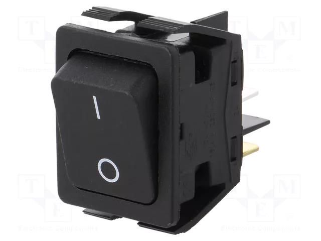 ROCKER; DPST; Pos: 2; ON-OFF; 16A/250VAC; 20A/28VDC; black; none BULGIN AE-C6050ALAAC