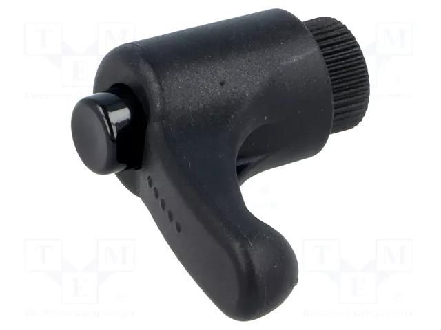 Lever; adjustable; Thread len: 10mm; Lever length: 30mm; -30÷130°C ELESA+GANTER ERX.30B-M5-C1
