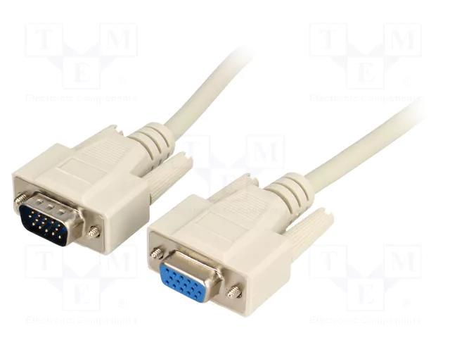 Cable; D-Sub 15pin HD socket,D-Sub 15pin HD plug; 1.8m; 28AWG BQ CABLE C-15GW/1.8