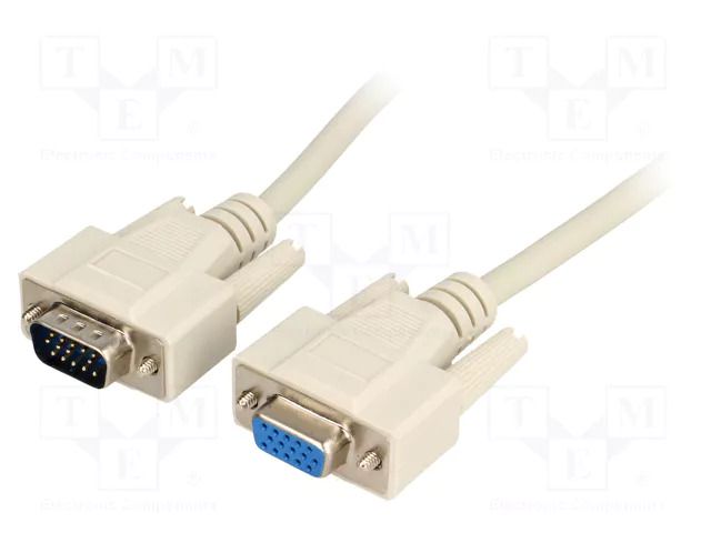 Cable; D-Sub 15pin HD socket,D-Sub 15pin HD plug; 1.8m; 28AWG BQ CABLE C-15GW/1.8