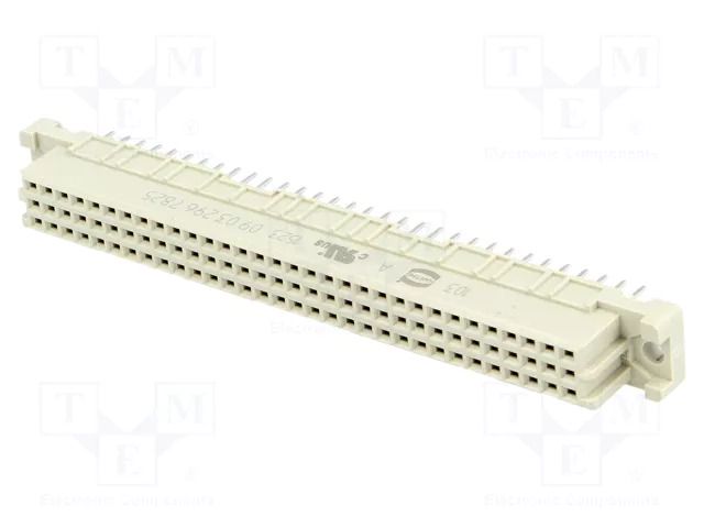 Connector: DIN 41612; socket; female; PIN: 96; straight; 2A; THT HARTING 09032967825