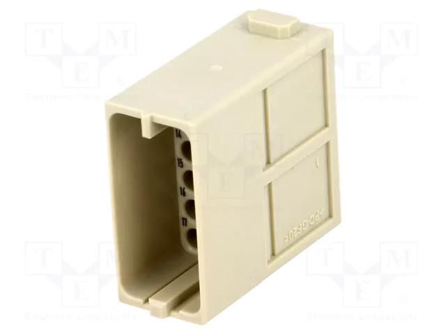 Connector: HDC; module; male; Han-Modular®; PIN: 17; w/o contacts HARTING 09140173001