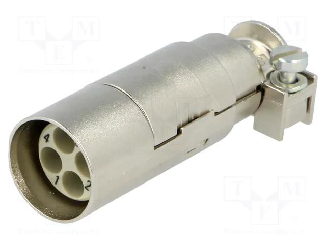 Connector: HDC; male; Han Modular Quintax; PIN: 4; UL94V-0 HARTING 09150043013