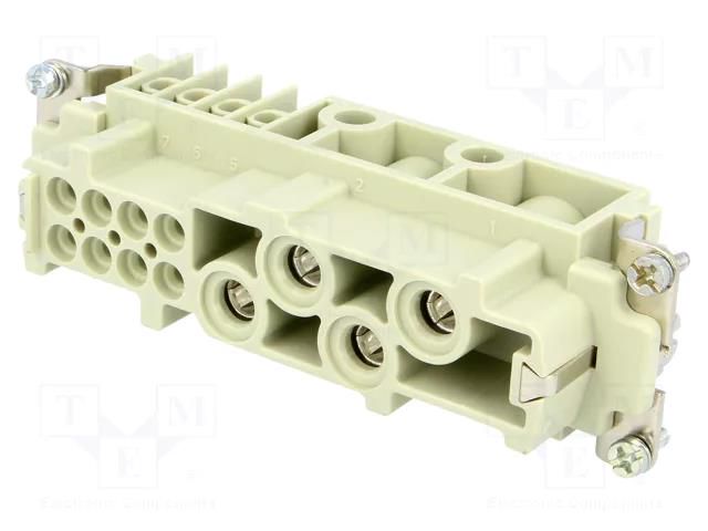 Connector: HDC; contact insert; female; 16A,80A; 400V,830V HARTING 09380122701