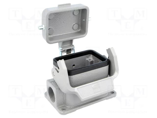 Enclosure for connectors: HDC; size 6B; Han® B; IP65; with latch HARTING 19300062295