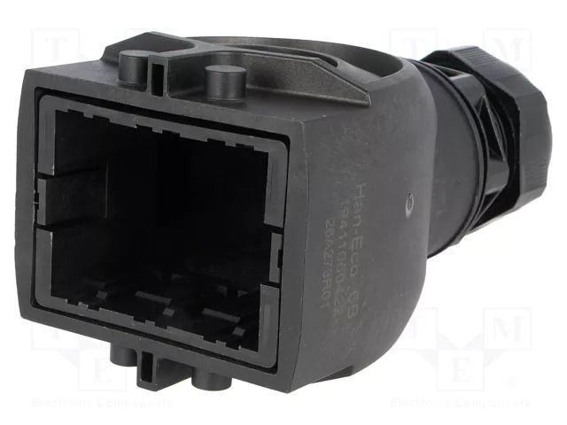 Enclosure for connectors: HDC; size 6B; for cable; IP65; straight HARTING 19411060422