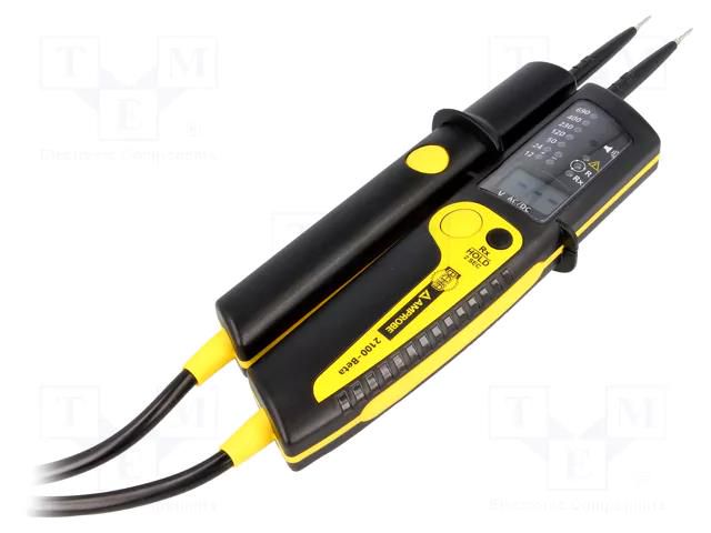 Tester: electrical; LEDs,LCD; 3 digit; 170÷690VAC; 16.66÷400Hz BEHA-AMPROBE 2100-BETA