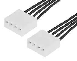 CABLE ASSY, 4P RCPT-RCPT, 300MM 219664-1043