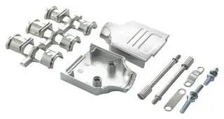 D SUB BACKSHELL, 180DEG, DE, ZINC BODY L17DTZK09KFMT