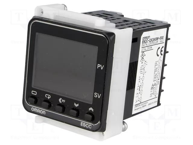 Module: regulator; temperature; SSR; on panel; E5CC; -10÷55°C OMRON E5CC-QX3A5M-000