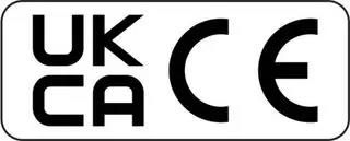LABEL, UKCA/CE, PP, BLK ON WHT, 50X20MM MP010996