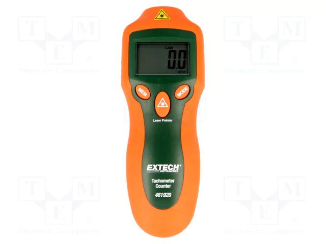 Tachometer; 2÷99999rpm; 0.05%; Resol: 0,1; 160x60x42mm EXTECH EX461920