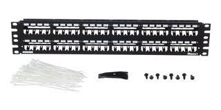 PATCH PANEL, 48 PORT, 2U, BLACK CP48WSBLY