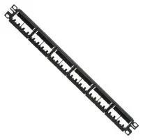 PATCH PANEL, CAT6, 24PORT, 1RACK U CPPL24WBLY