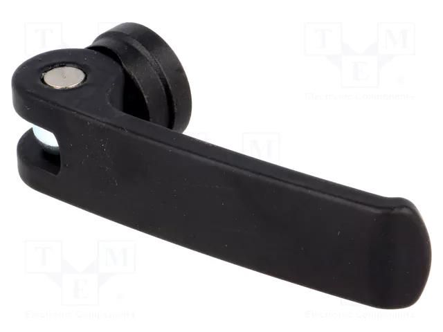 Lever; clamping; Thread len: 10mm; Lever length: 63mm; Body: black ELESA+GANTER GN927-63-M5-B
