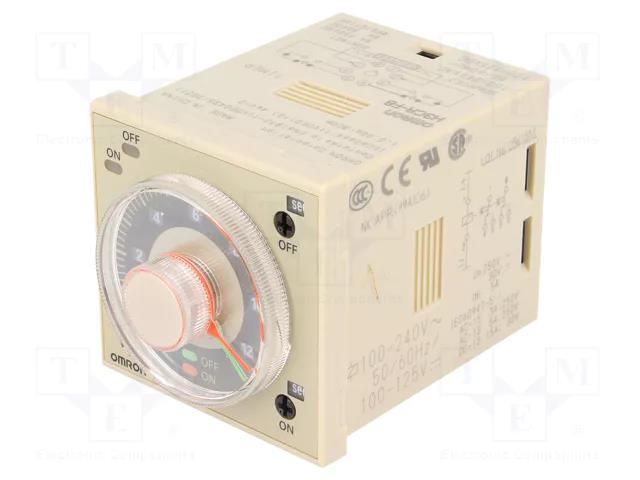Timer; 0,05s÷30h; DPDT; 250VAC/5A; Usup: 100÷240VAC; H3CR-F; octal OMRON H3CR-F8-AC10024