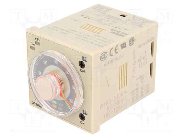 Timer; 0,05s÷30h; DPDT; 250VAC/5A; Usup: 100÷240VAC; H3CR-F; octal OMRON H3CR-F8-AC10024