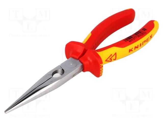 Pliers; cutting,insulated,elongated; steel; 200mm KNIPEX KNP.2616200