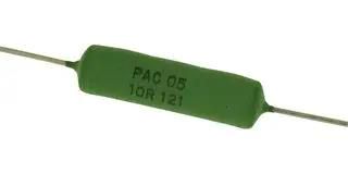 RESISTOR, WIREWOUND, 10R, 5W, AXIAL PAC500001009FAC000