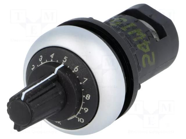 Potentiometer; 22mm; RMQ-Titan; -25÷70°C; Ø22.5mm; IP66; 100kΩ EATON ELECTRIC M22-R100K