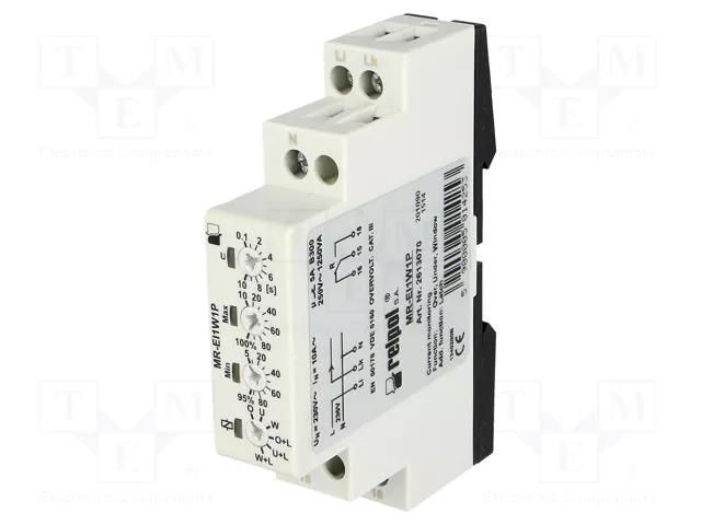 Current monitoring relay; AC current; 230VAC; MR-EI; SPDT; IP20 RELPOL MR-EI1W1P