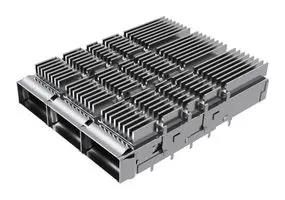 CONN CAGE, QSFP-DD, 1X3 GANGED, PRESSFIT UE36C3620005A3A