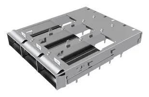 CONN CAGE, QSFP-DD, 1X3 GANGED, PRESSFIT UE36C3620105001