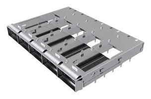 CONN CAGE, QSFP-DD, 1X5 GANGED, PRESSFIT UE36C5620105001