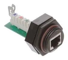 RJ45 CONN, JACK, 8P8C, 1PORT, PANEL 130053-0002