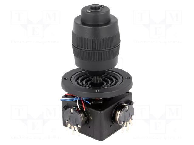 Joystick; 0÷5kΩ±5%,3- axes,FIRE function, 1 x NO contact; 5kΩ OMTER TYXN OM400B-M2