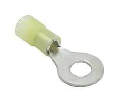 TERMINAL, RING TONGUE, 1/4", YEL, 10AWG AI-50240N