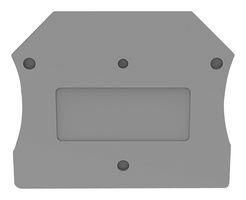 END COVER, DIN RAIL TB, PA, GRY D-DC6-11060000080