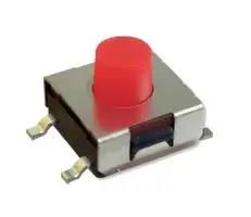 TACTILE SWITCH, 0.05A, 12VDC, TH, 260GF MPTSHW-64R-V