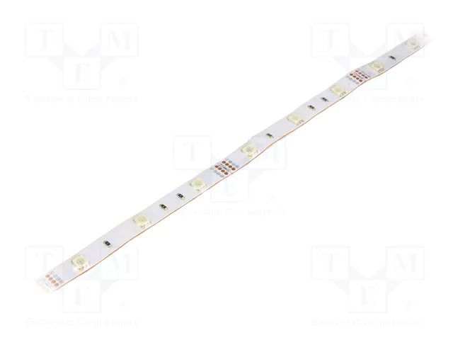 LED tape; RGB; 5060; LED/m: 30; 10mm; white PCB; IP67; 120°; 7.2W/m OPTOFLASH OPRGB5060-3012SP